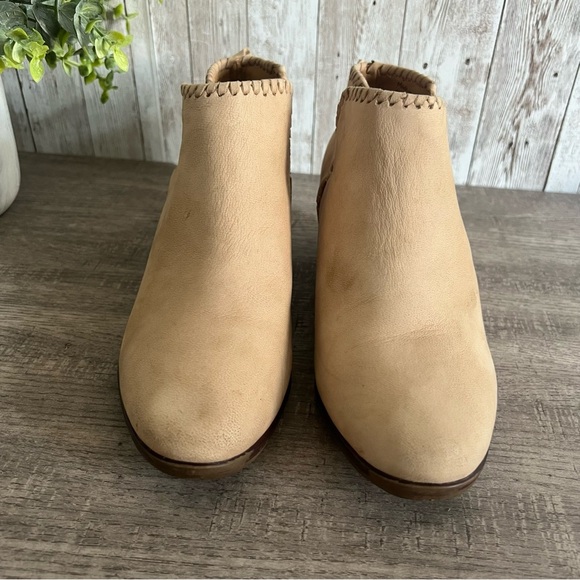 Jack Rogers Tan Leather Ankle Booties 5 - Picture 2 of 9